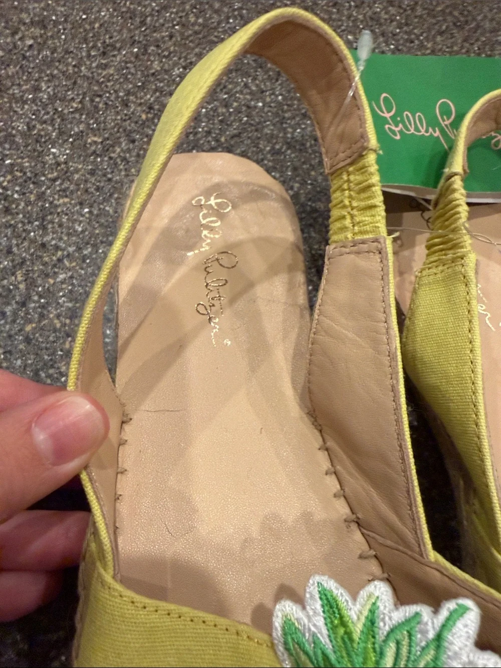 Lilly Pulitzer Yellow Pineapple Patch Slingback Espadrilles